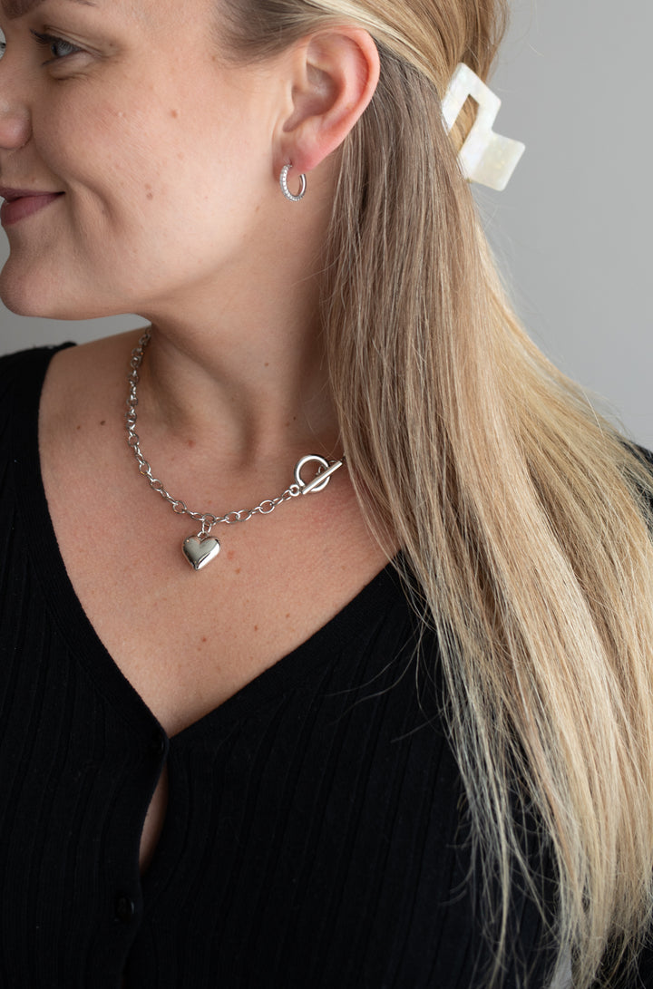 Heart chain necklace